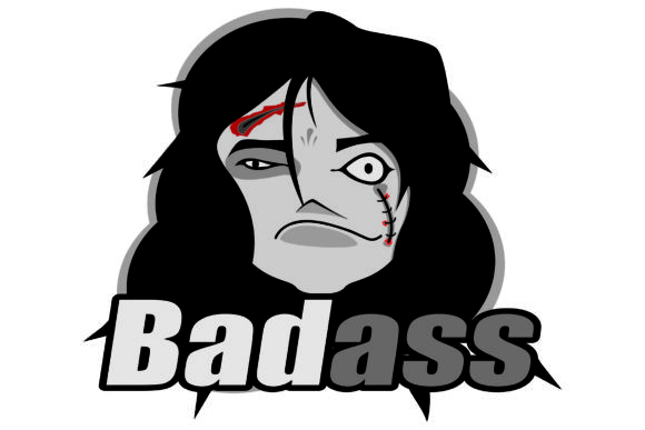 Badass Guy: A Bold Graphic Design Asset for Crafts and Creative Brands