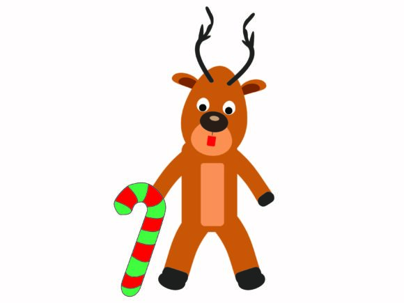 Christmas Reindeer Carrying a Stick Embroidery Design Review