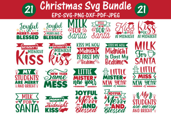 Christmas SVG Design Bundle for Crafts and Graphics