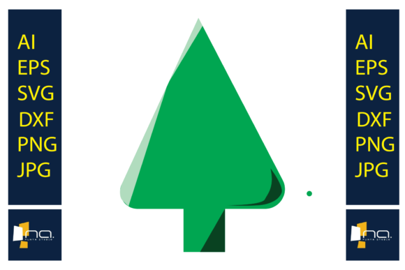 Christmas Tree Green Graphics: A Festive Freebie for Local Business Branding