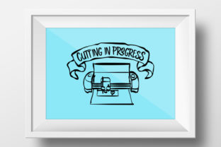 Cutting in Progress: A Versatile Graphic Design Asset for Crafts and Freebies