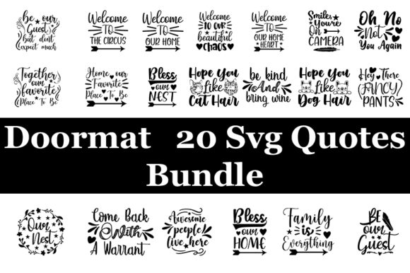 Doorma 20 Quotes Bundle: A Versatile Graphic Design Asset for Crafts and Branding