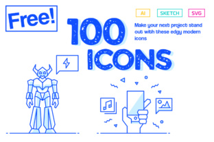 Edgy Modern Icons: A Free Graphic Design Asset Worth Considering