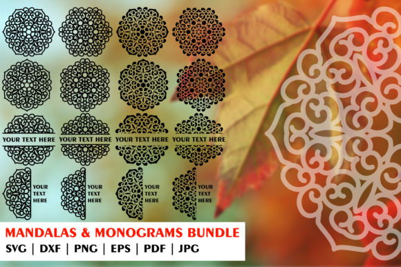 Mandala Monogram Cut Files: A Versatile Graphic Design Asset for Crafts