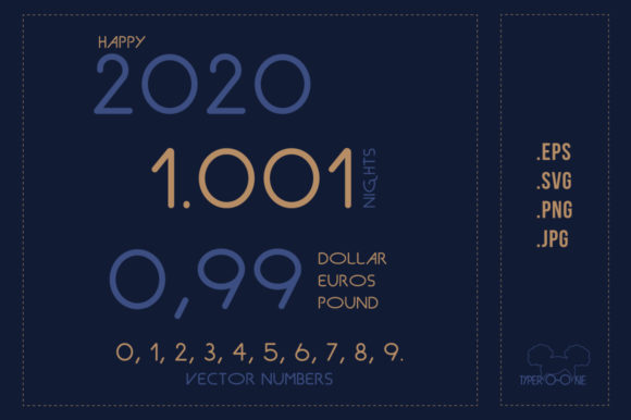 Project One Vector Numbers: Graphics and Freebies for Modern Design