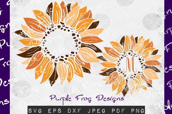 Sunflower Monogram Background: A Versatile Freebie for Creative Marketing