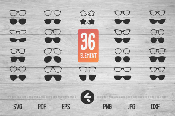 Sunglasses Vector Set for Crafts and Graphics: A Brand Designer’s Perspective