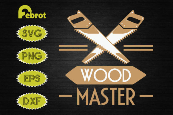 Woodworking Master Wood Builder: A Graphic Design Asset for Crafts and Branding